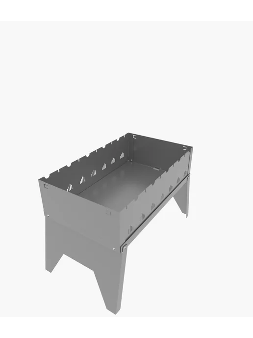 Мангал складной METOS 35х30 см, толщина 1,2 мм, 35x30 см, фото 7