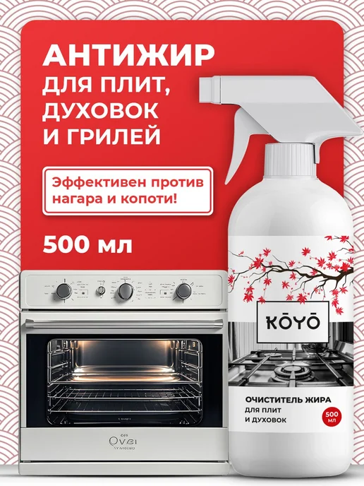 Средство антижир для мытья плиты, духовки и варочной панели, вариант