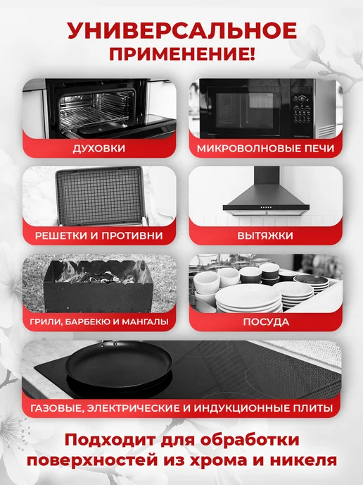 Средство антижир для мытья плиты, духовки и варочной панели, вариант, фото 4