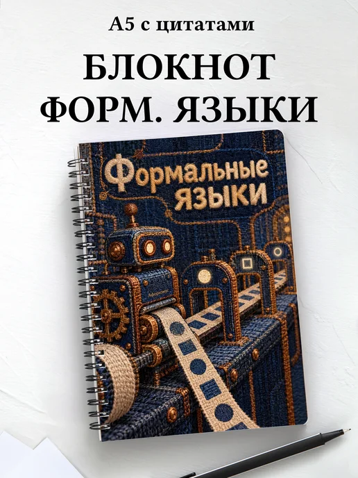 Блокнот Формальные языки с мотивирующими цитатами