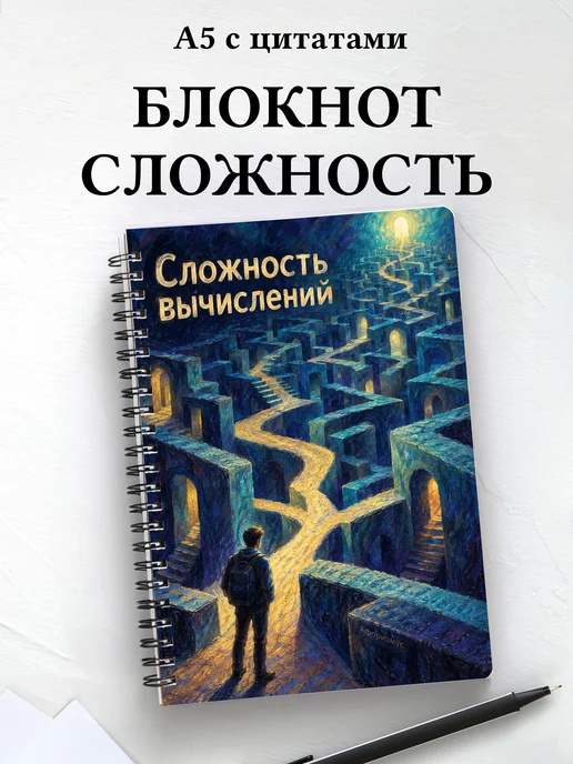 Блокнот Сложность вычислений с мотивирующими цитатами