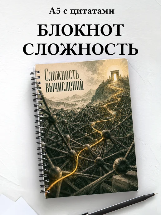 Блокнот Сложность вычислений с мотивирующими цитатами