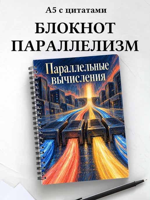 Блокнот Параллельные вычисления с мотивирующими цитатами