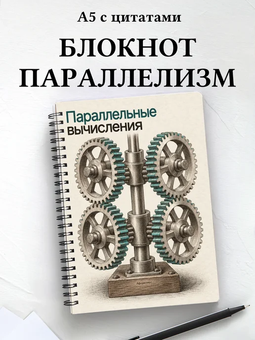 Блокнот Параллельные вычисления с мотивирующими цитатами