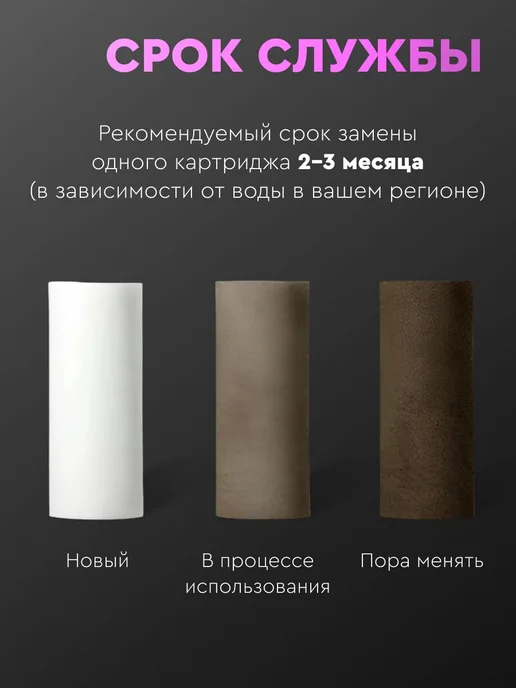 Фильтр для душа и душевой лейки от ржавчины, хлора и жесткос, черный, фото 7