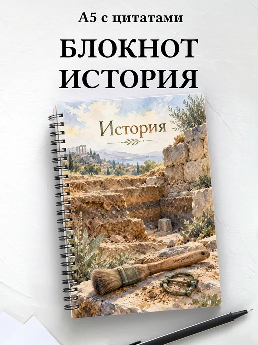 Блокнот История с мотивирующими цитатами