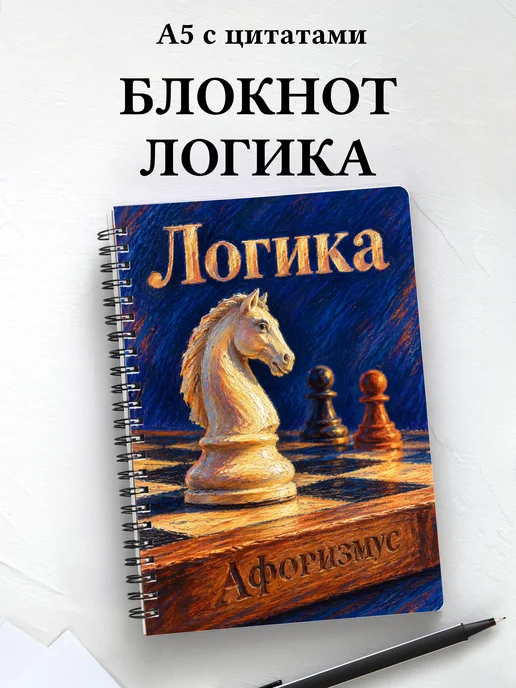 Блокнот Логика с мотивирующими цитатами