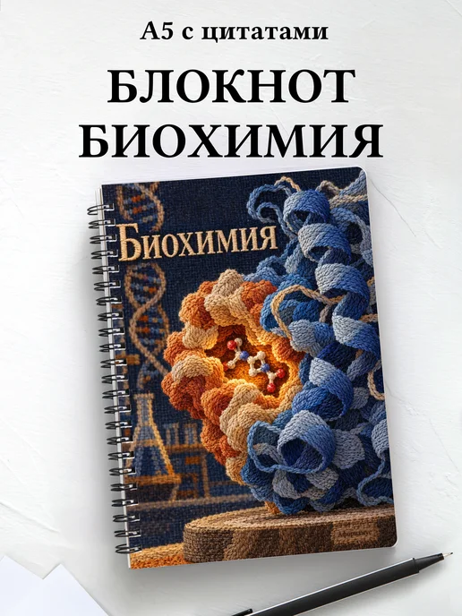 Блокнот Биохимия с мотивирующими цитатами
