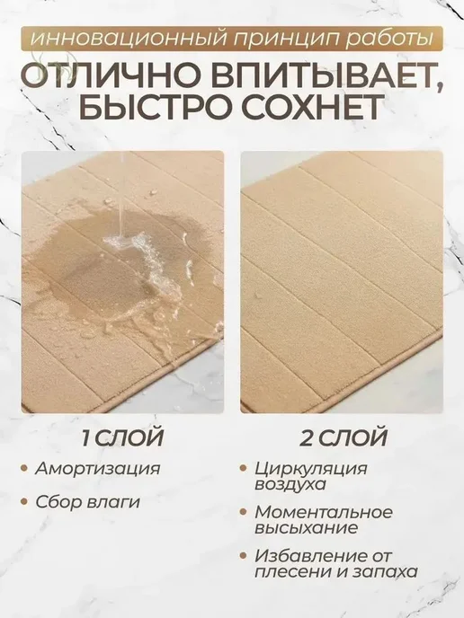 Коврик набор для ванной и туалетаx120 см темно-синий, синий, фото 5
