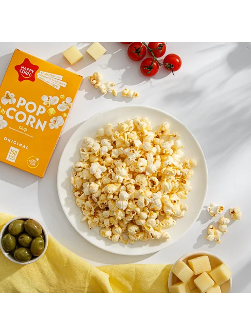 Попкорн Holy Corn сырный, для приготовления в микроволновой, вариант, фото 5