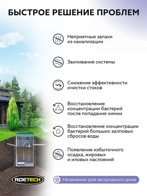 Roetech (Робик) 106М, для септиков и станций биологической, 106 м, фото 2
