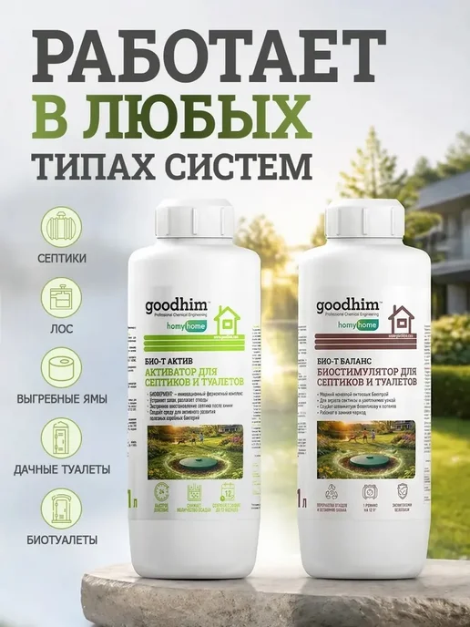Набор биоактиваторов для септиков и выгребных ям GOODHIM, вариант, фото 7