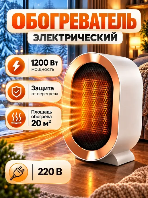 Обогреватель для дома электрический, мини обогреватель 1200, вариант