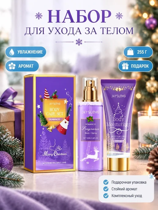 Набор для тела увлажняющий лосьон и ароматный спрей, вариант
