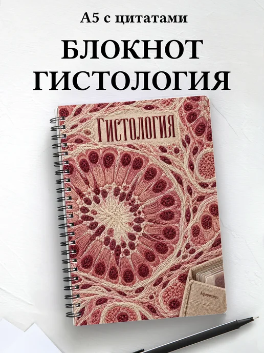 Блокнот Гистология с мотивирующими цитатами