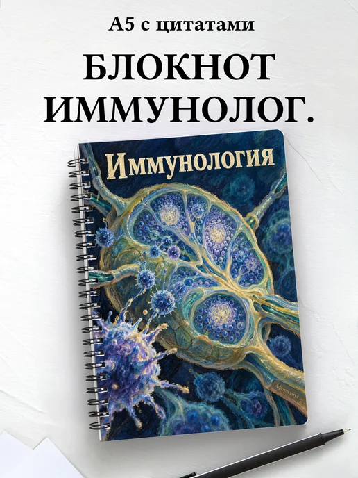 Блокнот Иммунология с мотивирующими цитатами