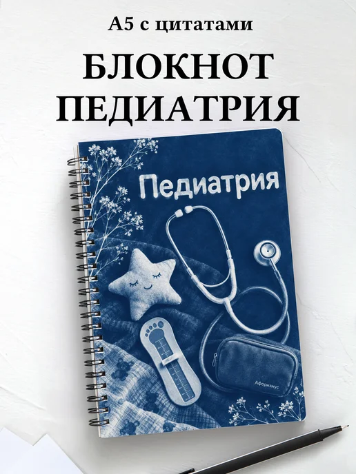 Блокнот Педиатрия с мотивирующими цитатами
