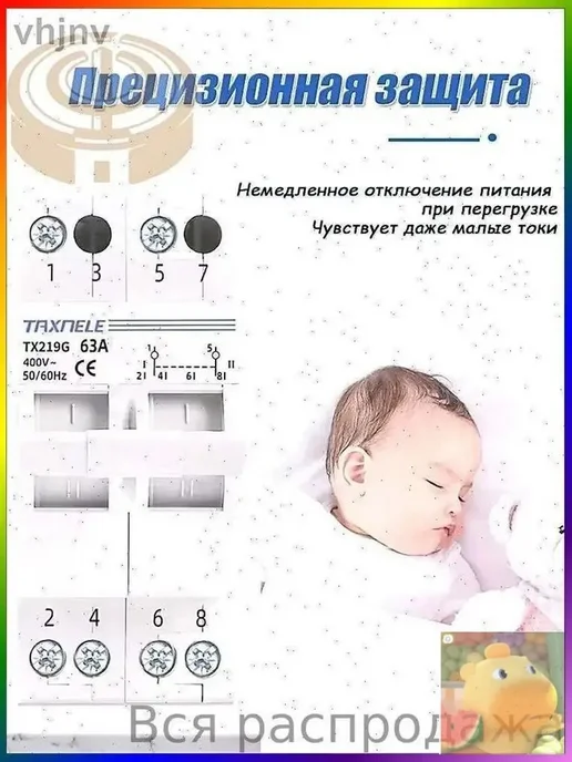 Рубильник 4P 63А для дома, вариант, фото 6