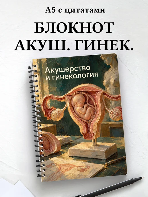 Блокнот Акушерство и гинекология с мотивирующими цитатами