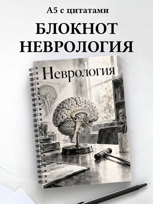Блокнот Неврология с мотивирующими цитатами