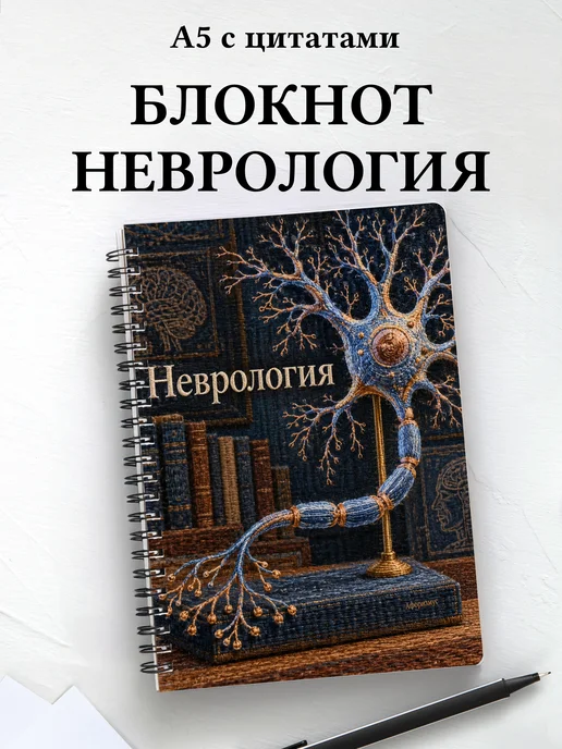 Блокнот Неврология с мотивирующими цитатами