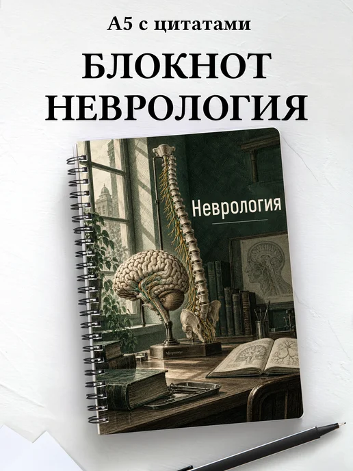 Блокнот Неврология с мотивирующими цитатами