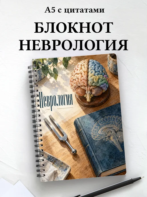 Блокнот Неврология с мотивирующими цитатами