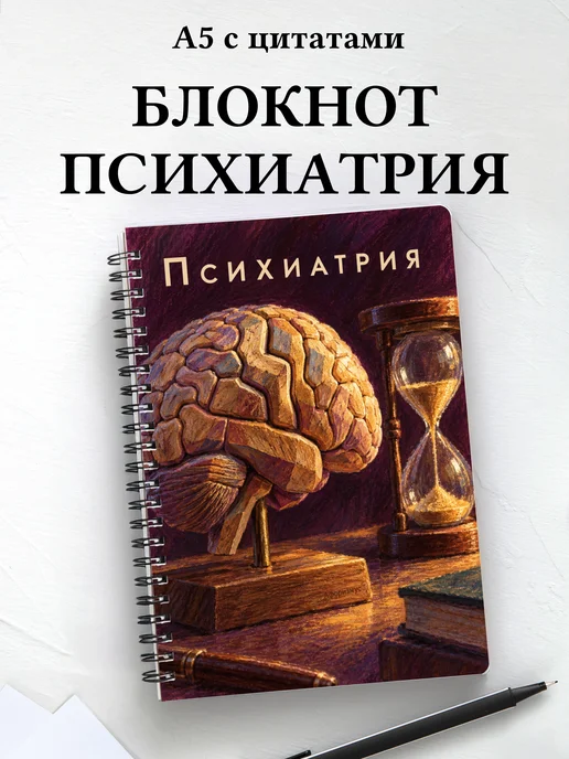 Блокнот Психиатрия с мотивирующими цитатами