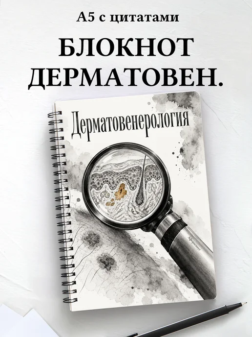Блокнот Дерматовенерология с мотивирующими цитатами
