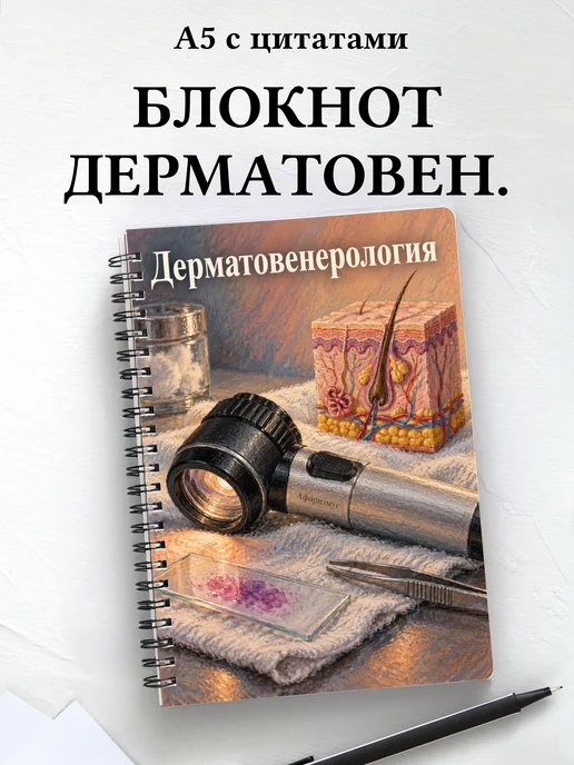 Блокнот Дерматовенерология с мотивирующими цитатами