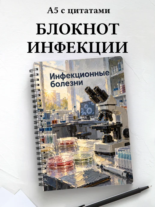 Блокнот Инфекционные болезни с мотивирующими цитатами