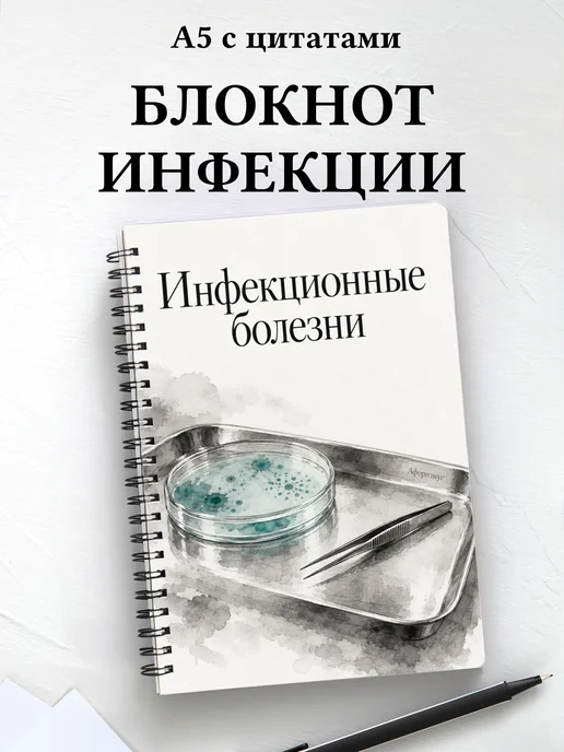 Блокнот Инфекционные болезни с мотивирующими цитатами