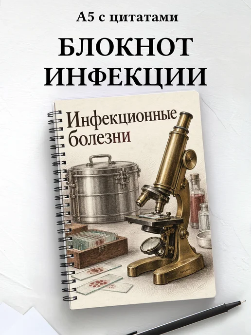Блокнот Инфекционные болезни с мотивирующими цитатами