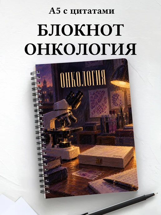 Блокнот Онкология с мотивирующими цитатами