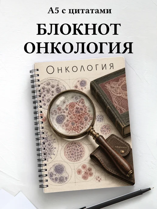 Блокнот Онкология с мотивирующими цитатами