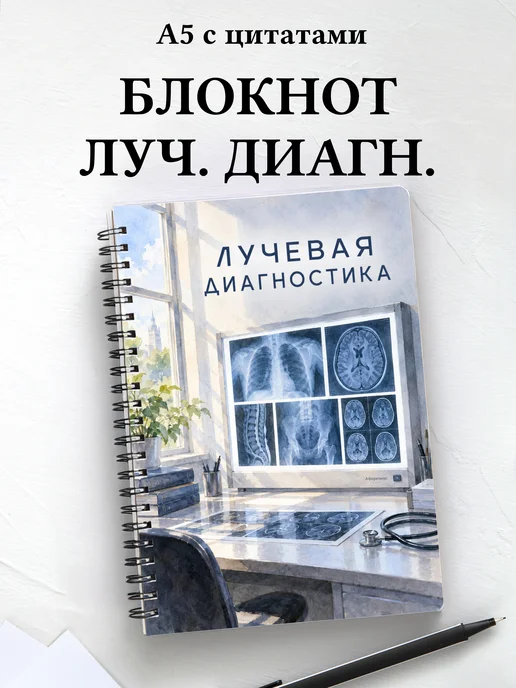 Блокнот Лучевая диагностика с мотивирующими цитатами