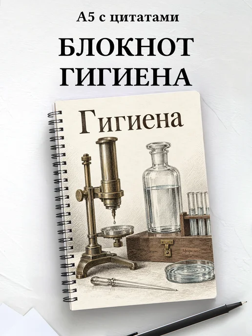 Блокнот Гигиена с мотивирующими цитатами