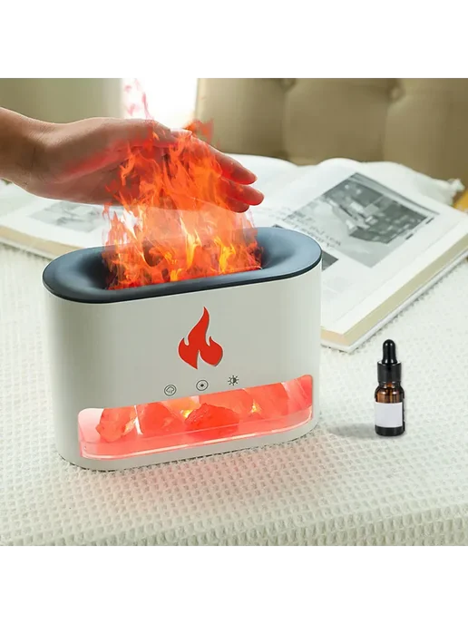 Увлажнитель Flame 250мл с таймером, аромат для дома, белый, 250 мл, фото 2