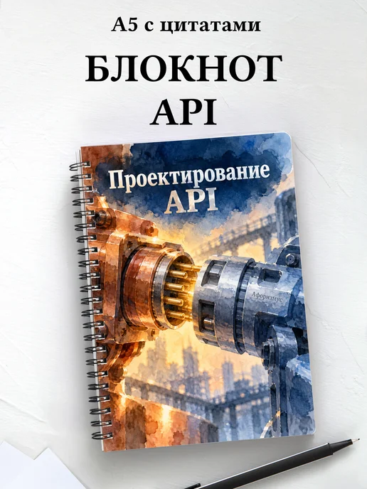 Блокнот Проектирование API с мотивирующими цитатами
