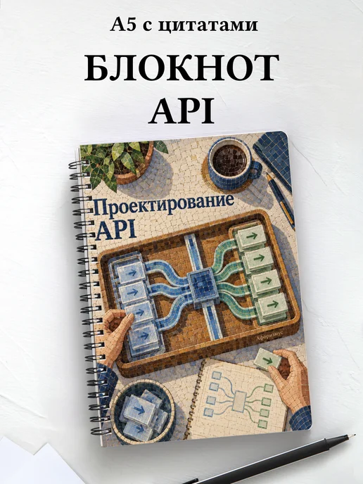 Блокнот Проектирование API с мотивирующими цитатами