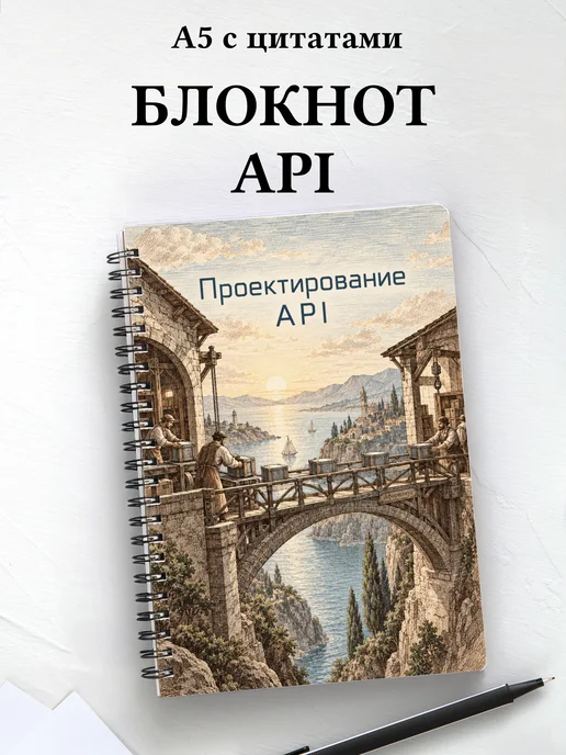 Блокнот Проектирование API с мотивирующими цитатами