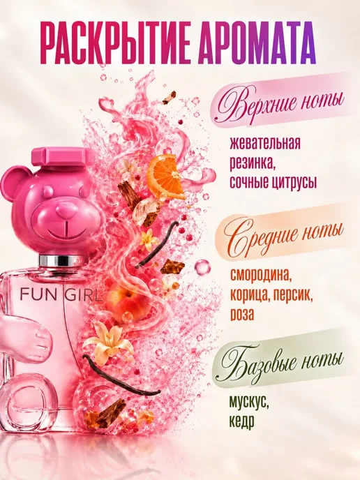 Духи набор Moschino Blue и Bubble Gum, комплект 2х50 мл, 2x50, 50 мл, фото 2