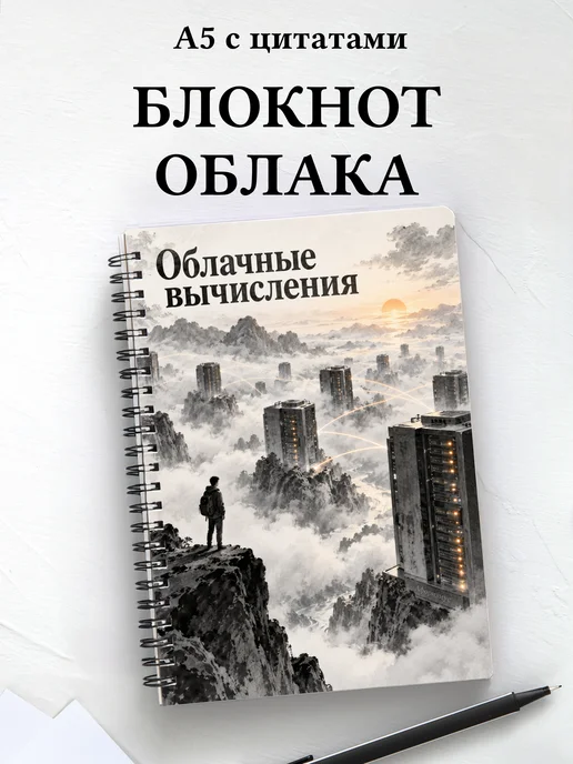 Блокнот Облачные вычисления с мотивирующими цитатами