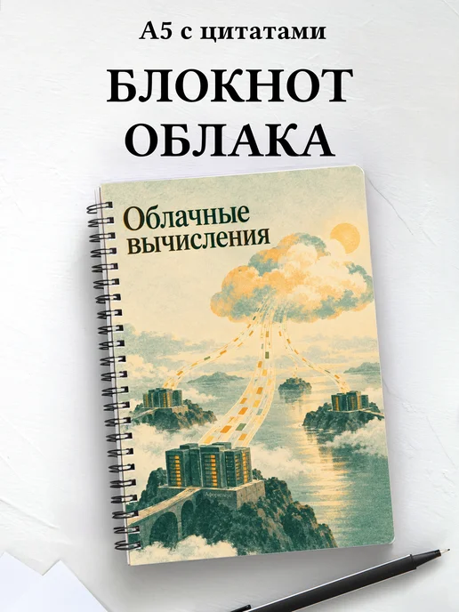 Блокнот Облачные вычисления с мотивирующими цитатами