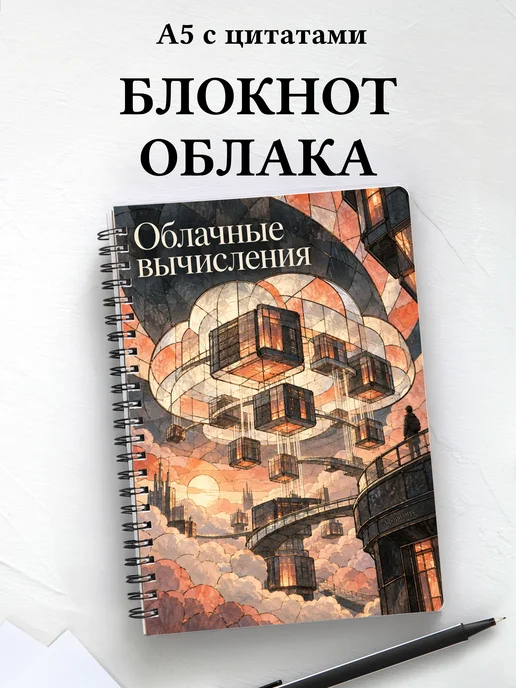 Блокнот Облачные вычисления с мотивирующими цитатами