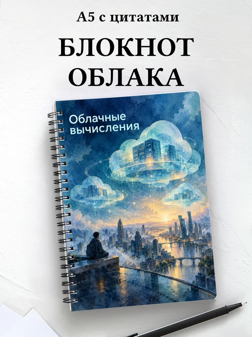 Блокнот Облачные вычисления с мотивирующими цитатами