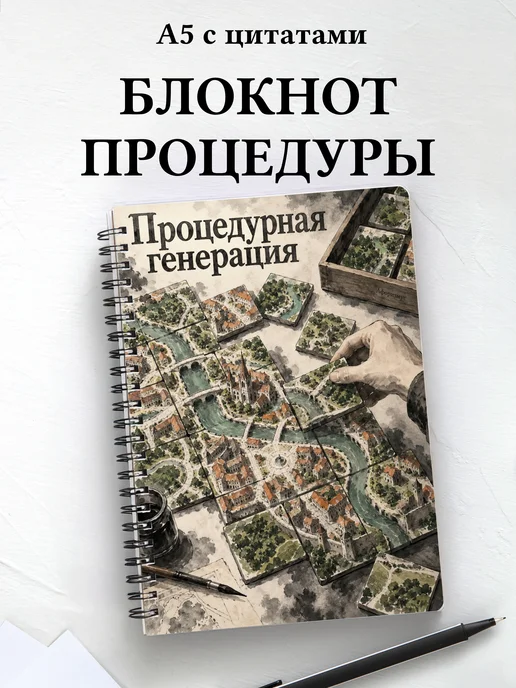 Блокнот Процедурная генерация с мотивирующими цитатами