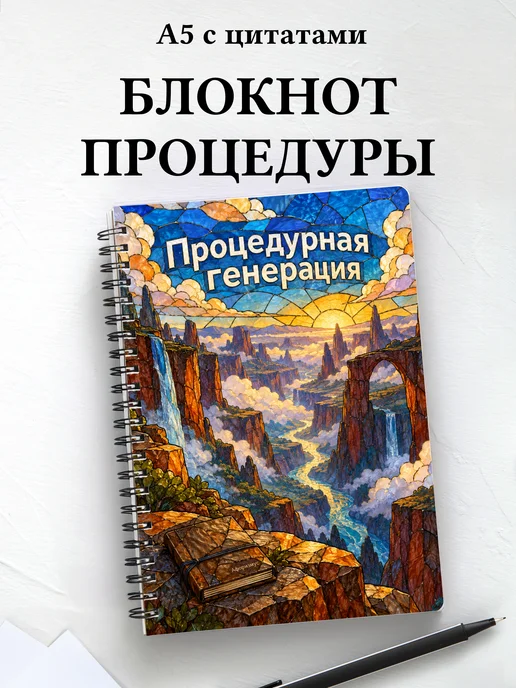 Блокнот Процедурная генерация с мотивирующими цитатами