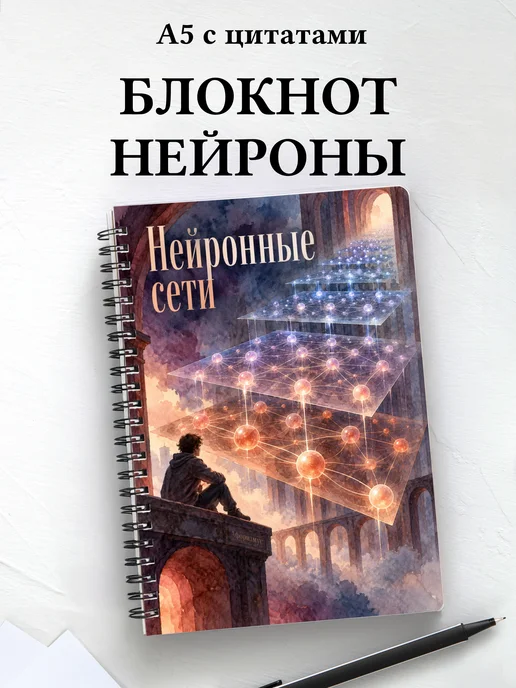 Блокнот Нейронные сети с мотивирующими цитатами