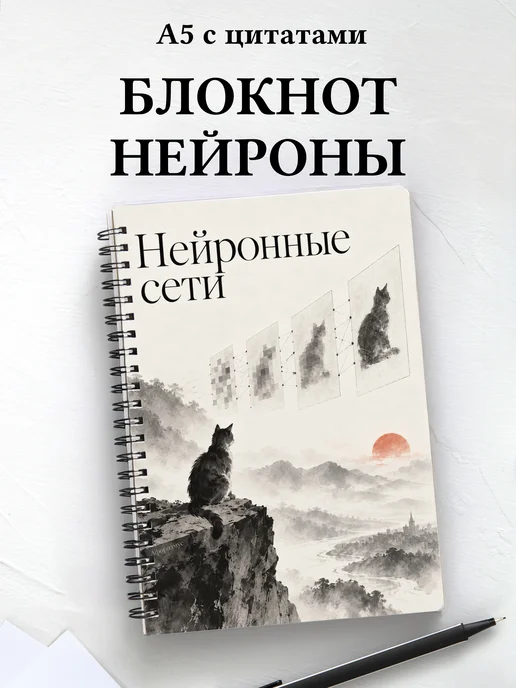 Блокнот Нейронные сети с мотивирующими цитатами